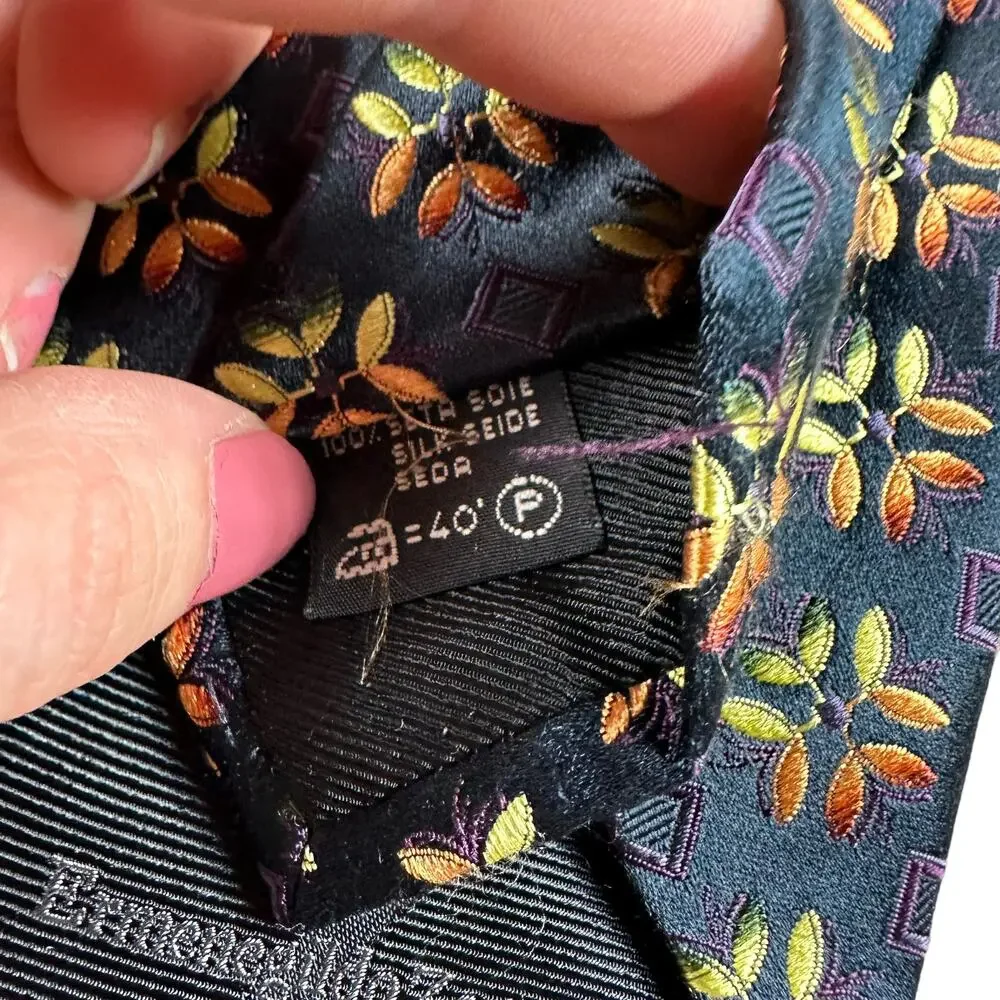 ERMENEGILDO ZEGNA Colorful Geometric Silk‎ Tie Men's Career Preppy